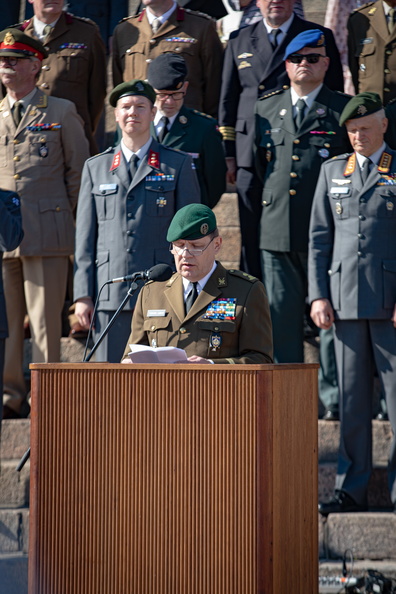 President of the CIOR Toomas Luman gave speech at the Opening Ceremony. Picture: Sgt Siim Praats